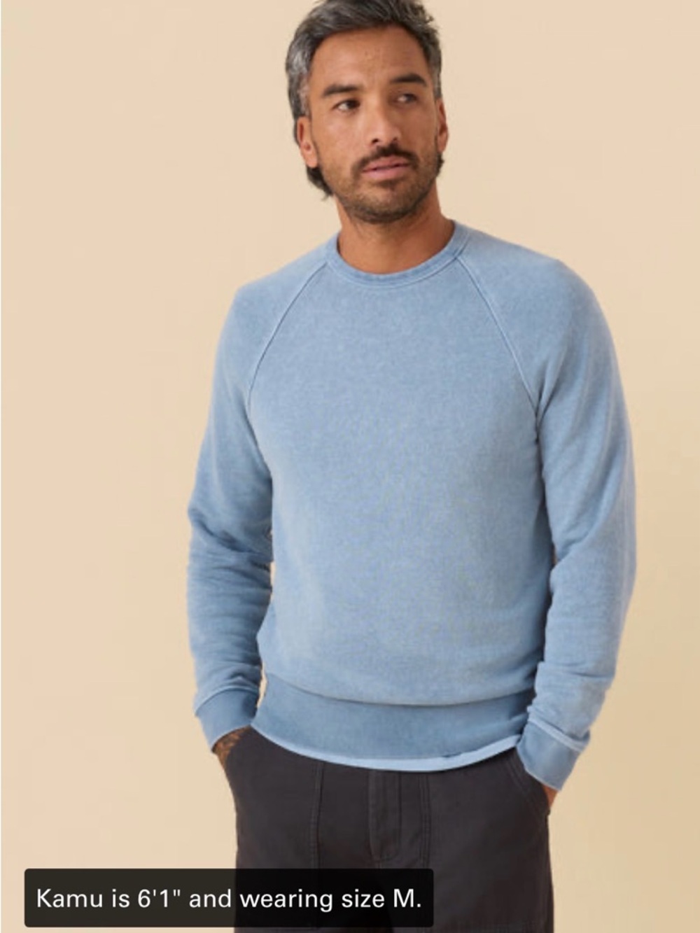 Outerknown Sur Sweatshirt Pullover Size Medium Pullover crew neck Cotton Hemp